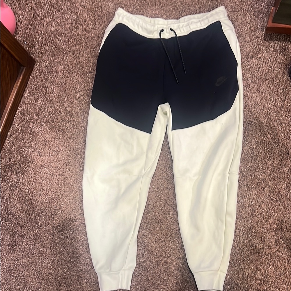 Nike Black and Cream Joggers